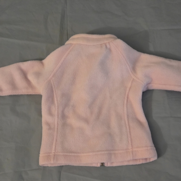 Columbia Pink Fleece Jacket Girls 6/12 Months - Picture 4 of 6